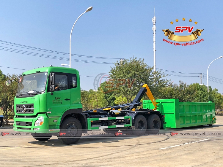 20 CBM Hook Loader Garbage Truck Dongfeng - Loading Progress 1